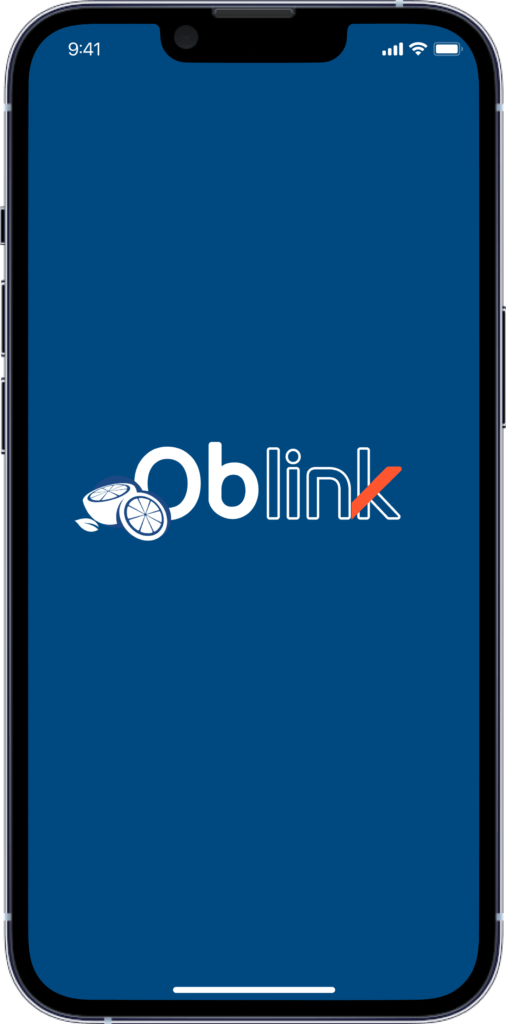 Application mobile Orange bleu animation réseau
