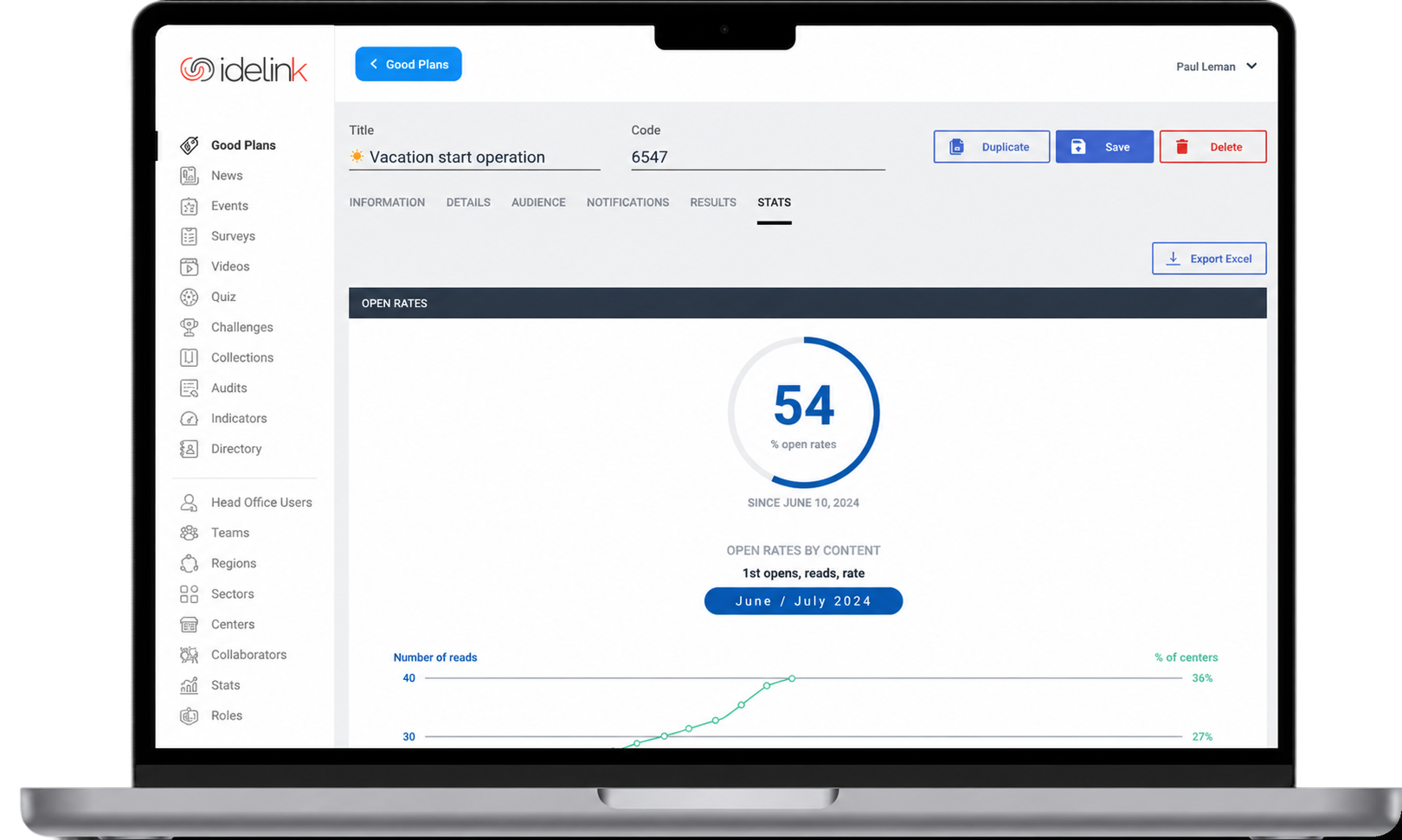 Quality audit and action plan on desktop